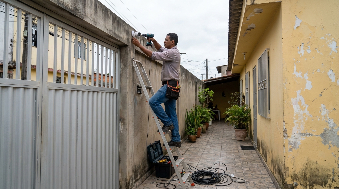 Passagem de Cabeamento no Centro, Diadema‑SP