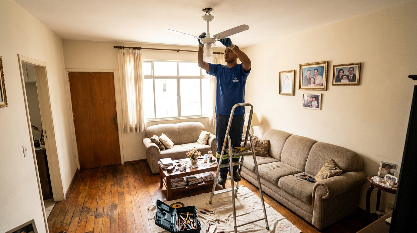 Substituição de Ventilador no Centro, Diadema‑SP
